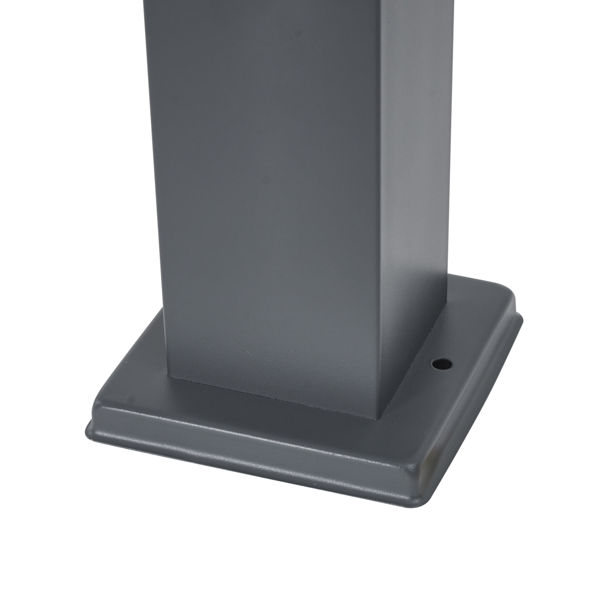 Outdoor Lamp Dark Grey with Smoke Glass 80cm IP44 with Socket and Motion Sensor - Malios