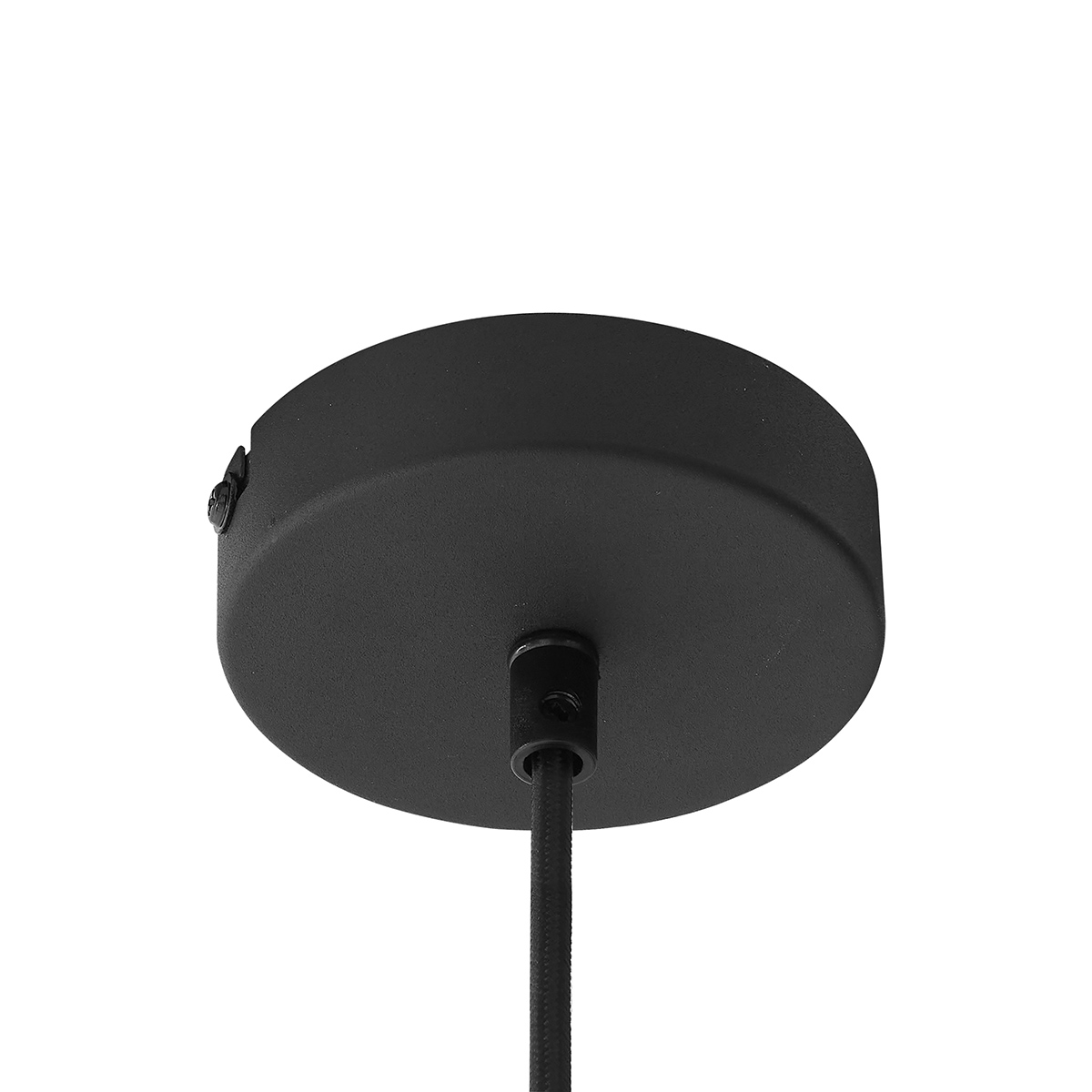 Suspension industrielle noire avec grille - Carcass