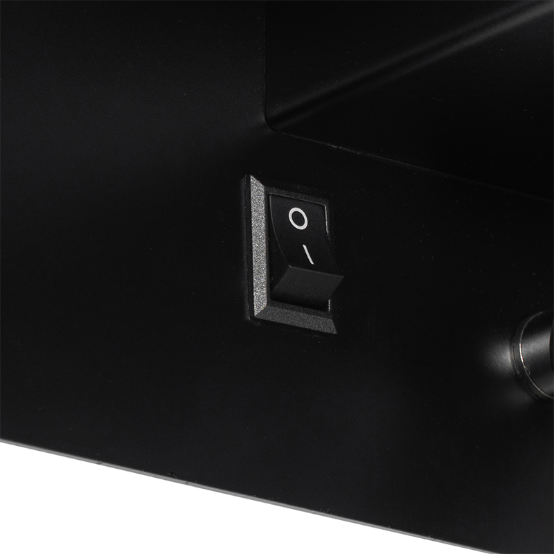Applique moderna nera con LED e USB - Thijs