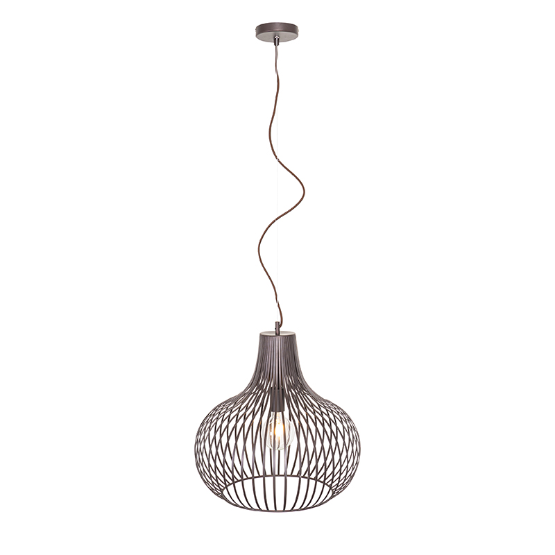 Lámpara colgante moderna marrón 48 cm - Saffira