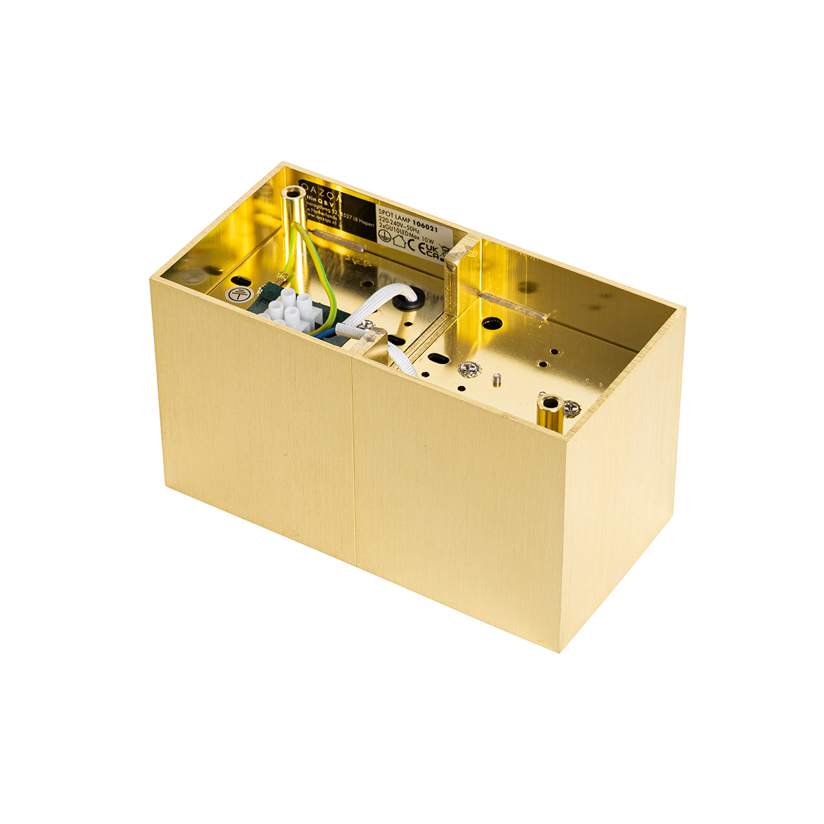Foco de diseño dorado 2 luces - Qubo Honey