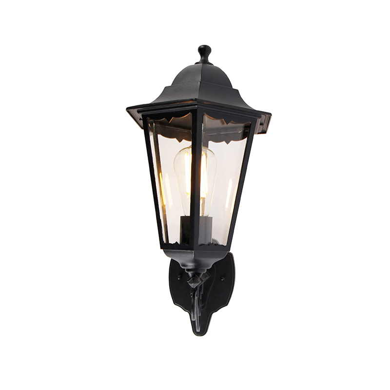Lámpara de pared exterior clásica negra IP44 - Havana Up