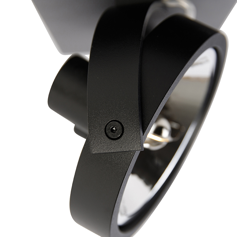 Foco de diseño negro ajustable 2-luces - Go