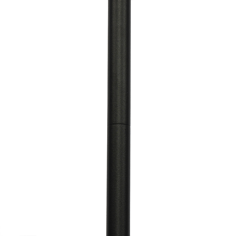 Outdoor Floor Lamp Black with White Lampshade IP65 25 cm - Virginia