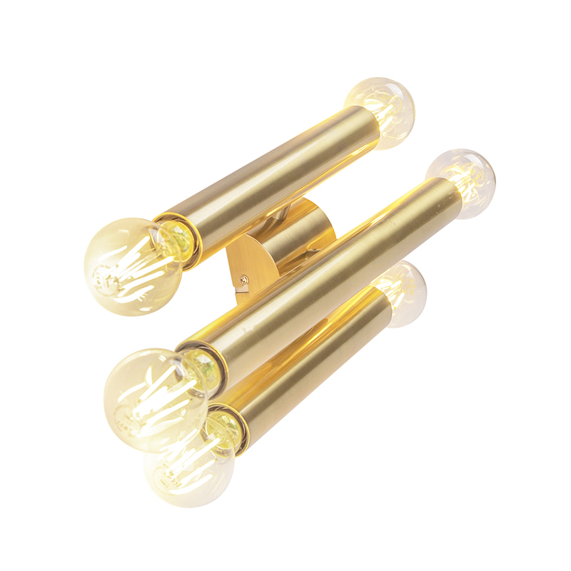 Hotel Chic Wall Lamp Gold 6-Lights - Tubi