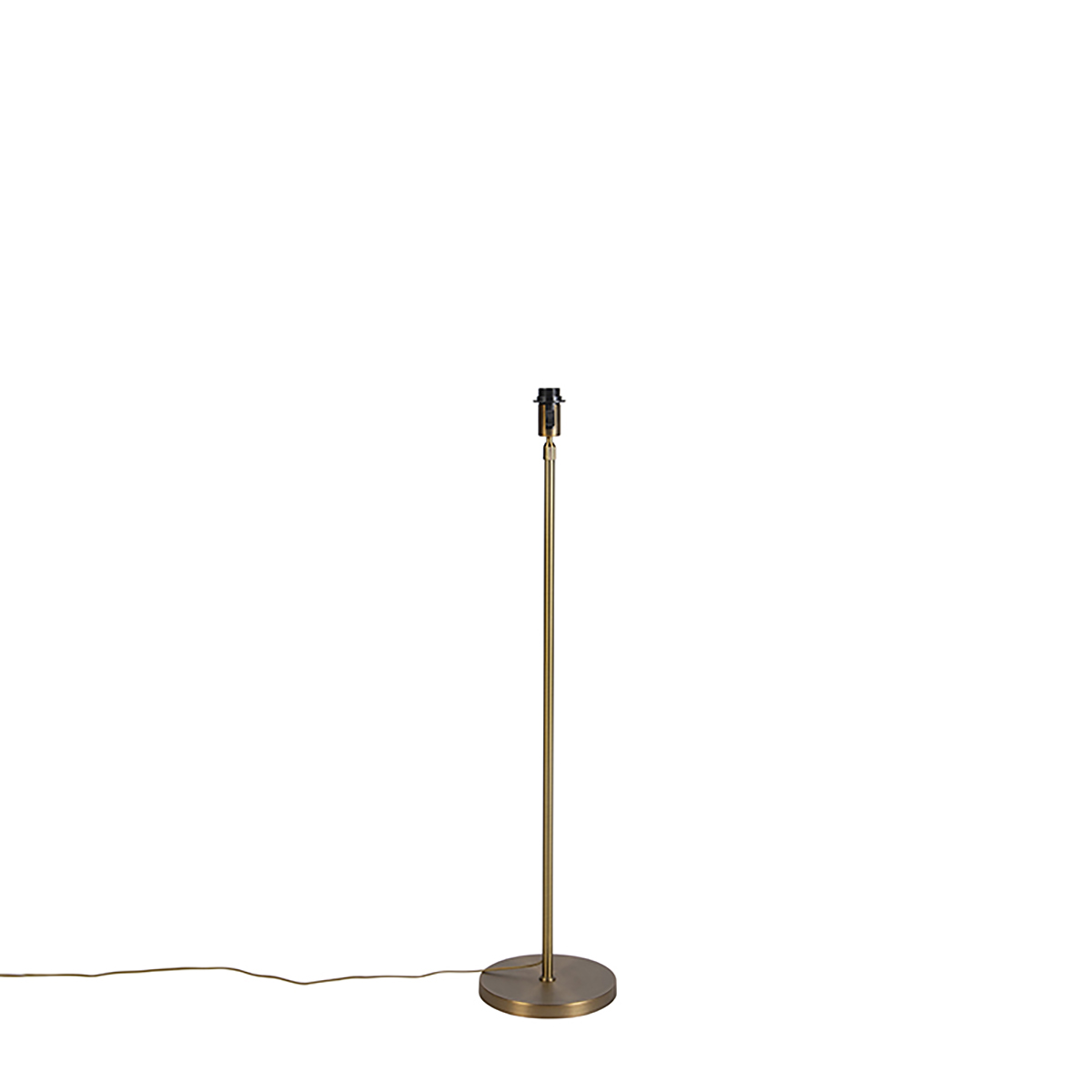 Lampada da terra orientabile bronzo con paralume bouclè bianco 50 cm -  Parte