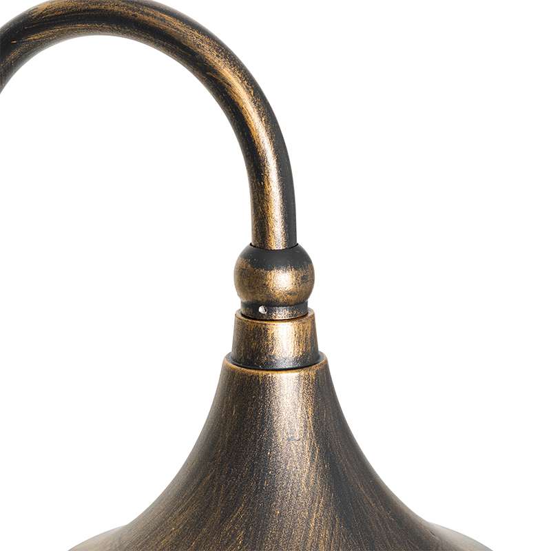 Farol clásico de exterior dorado antiguo 100 cm IP44 - Daphne