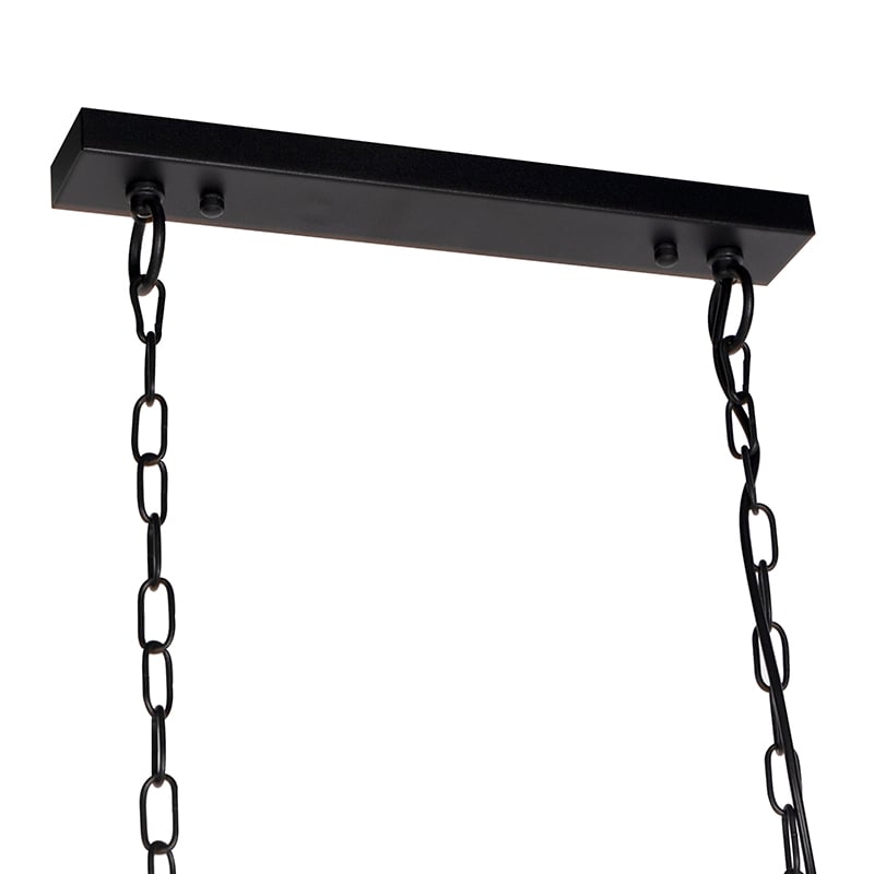 Industrial Pendant Light Black 6 Lights - Plural