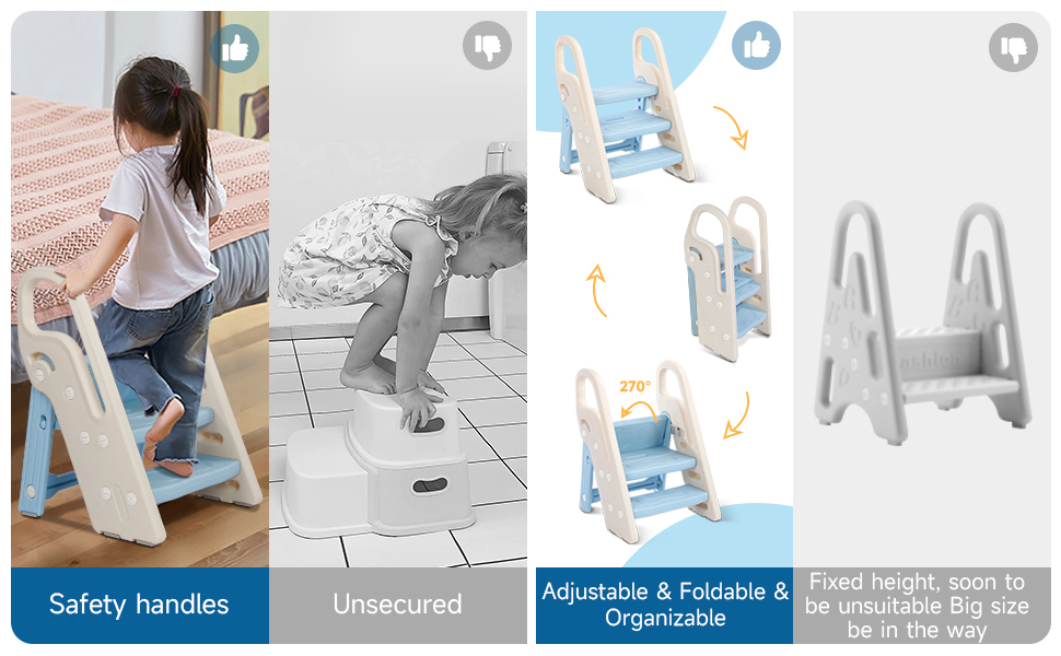Marchepied Pliable Pour Enfant Bébé Avec 3 Marches Antidérapant, Rehausseur Stable, Hauteur Réglable, Multifonction Avec Poignées Sécurité Pr Salle De Bain, Bleu Et Beige -ATMOSPHERA || Songmics Soldes Boutique AAHKMJXYDAFdJAOAIMEbOAchCgvLIw0Qi3Xh6ZcLz5fRxAJfDKbyDq9nBiPaBVl11RjX4dLJa fw2ELoHf5eXaJ2Darts2z6NNmWIYI8Si2u g==