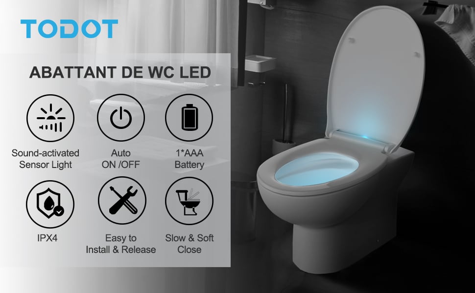 Cuvette wc lumineuse hotsell