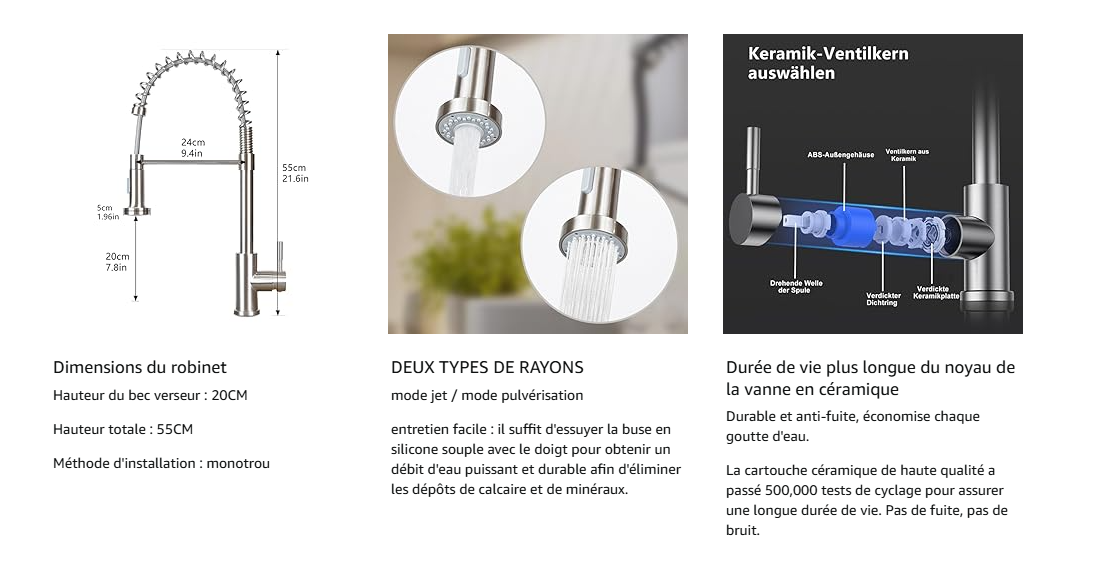 Robinet de cuisine ZMH