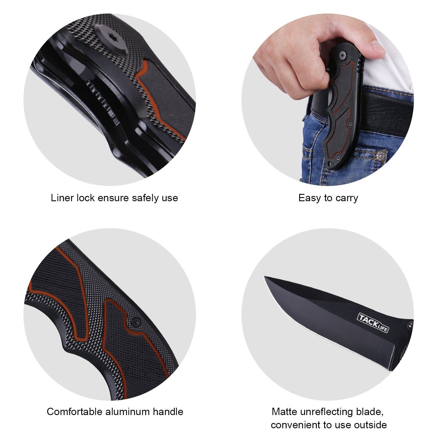 Couteaux Pliants Professionnels, En Acier Inoxydable, Avec Manche En Bois, Portable, Polyvalent - FK03 -Pro Outils Soldes Magasin