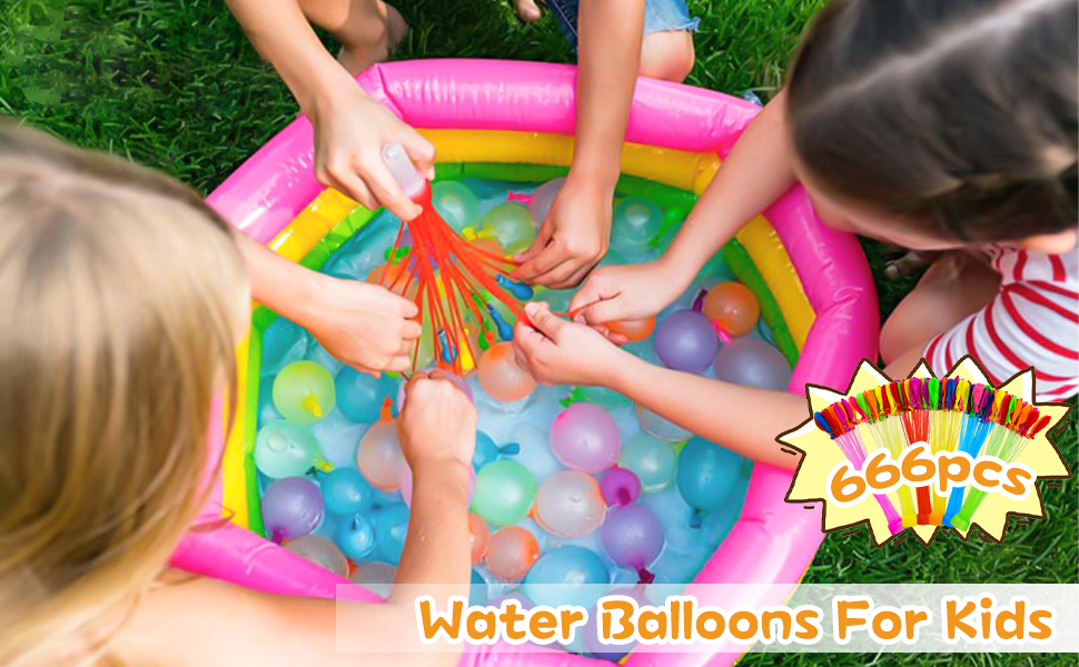 666 Pcs Bombe a Eau Ballon d'eau Enfant