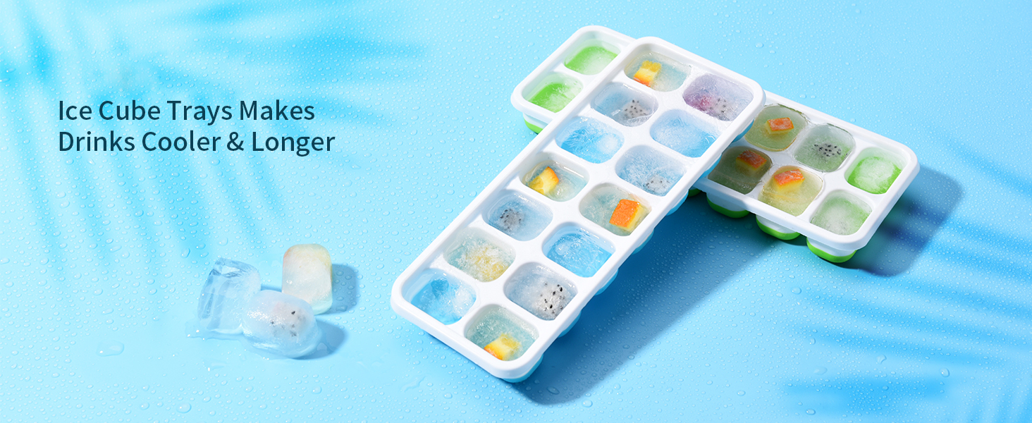 Molde para cubitos de hielo con tapa