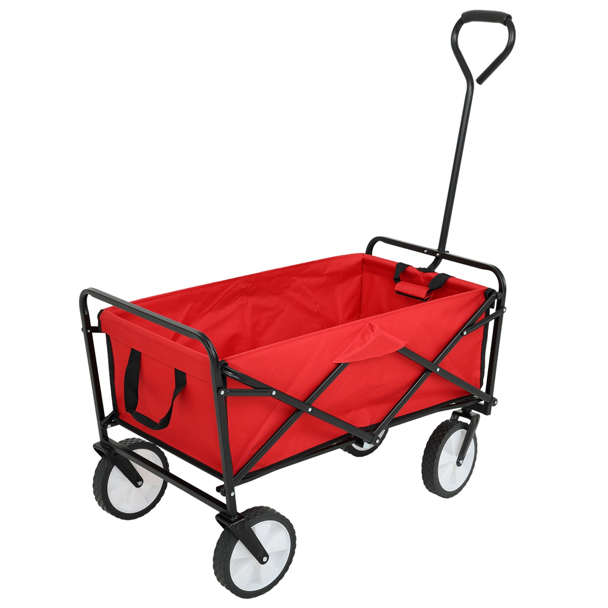 Raumhirsch Chariot pliable tout-terrain acier / plastique / tissu Oxford Charge 110 kg Pliable rouge – détail 1
