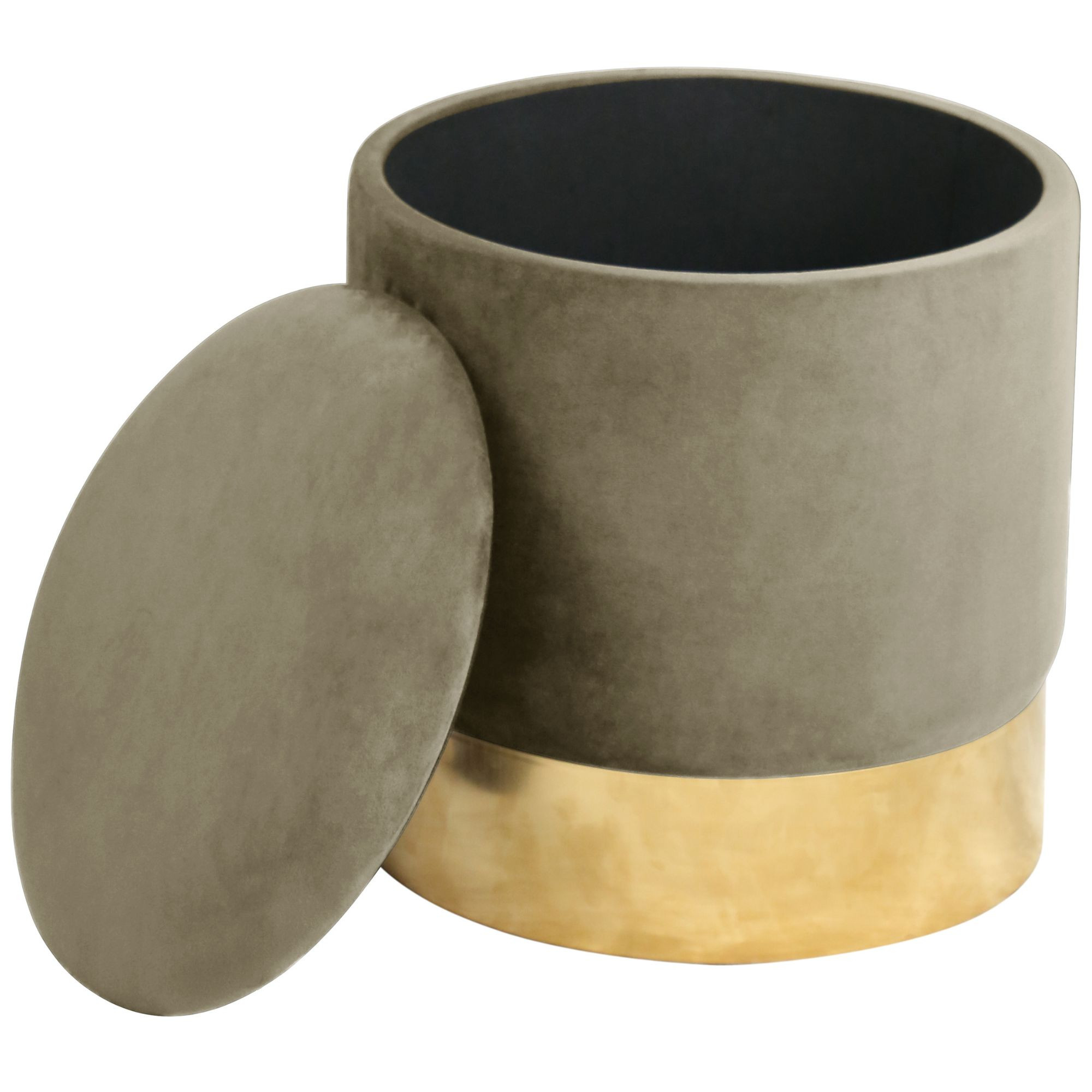 Raumhirsch Pouf 39x40x39 cm Avec rangement Charge 80 kg beige – détail 2