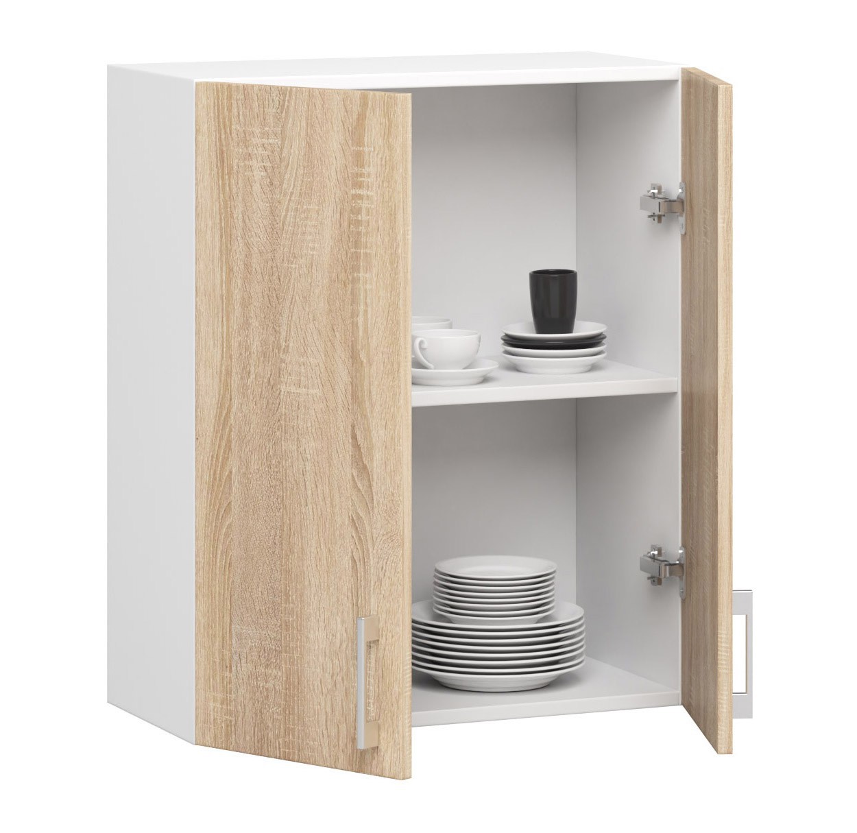 Raumhirsch Küchenhängeschrank 60 cm Eiche Sonoma / Eiche Sonomamatt hängend 2 Türen Kollektion LIMA Detailansicht 2