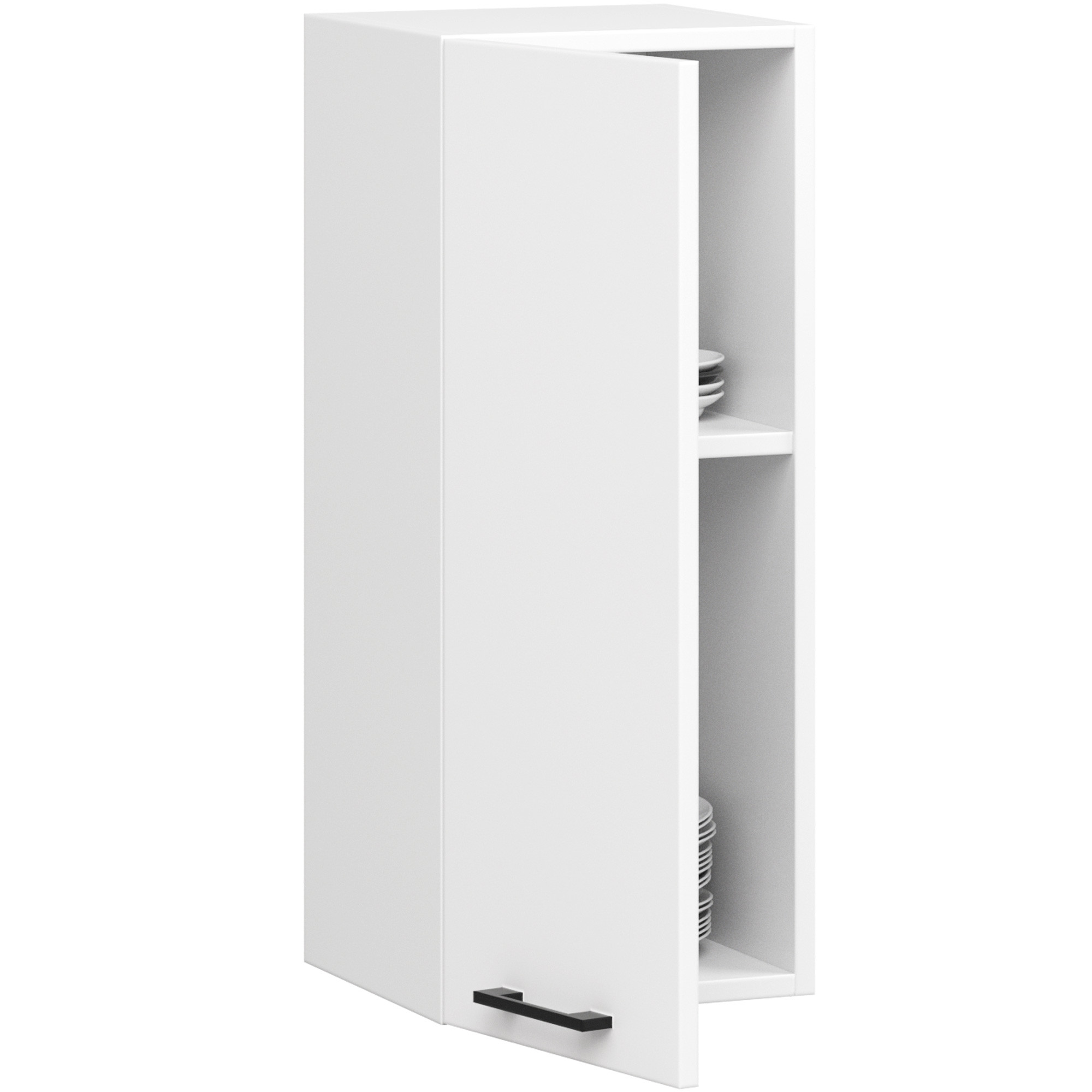 Raumhirsch Küchenhängeschrank 30 cm Weiß / matt hängend 1 Tür Kollektion OLIWIA Detailansicht 1