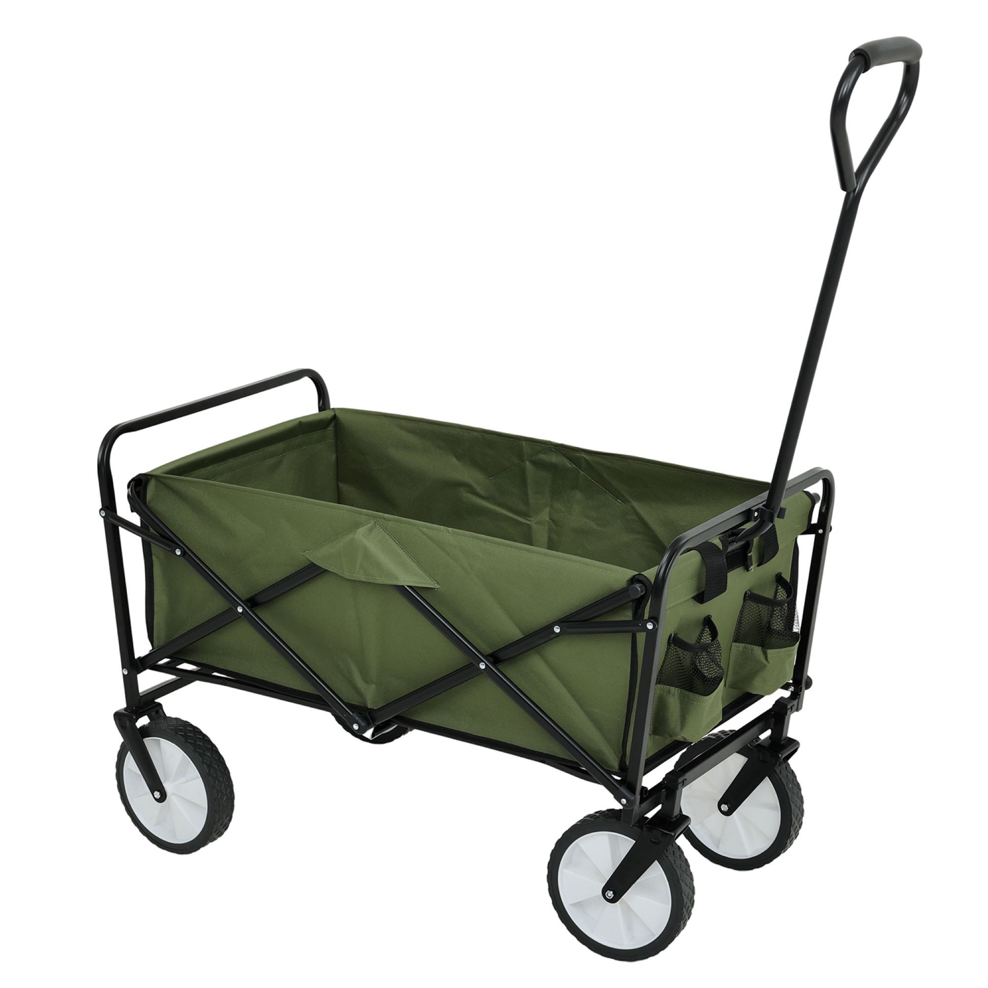 Raumhirsch Chariot pliable tout-terrain acier / plastique / tissu Oxford Charge 110 kg Pliable vert – vue principale