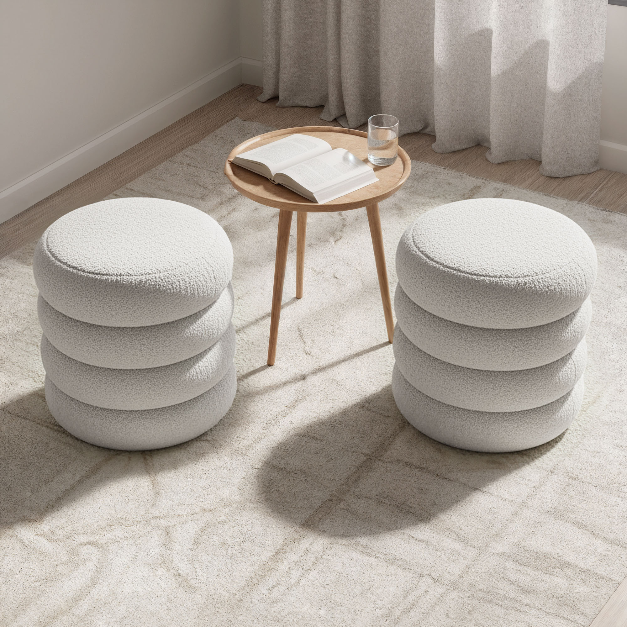 Raumhirsch Banc coffre Avec rangement Charge 100 kg blanc – détail 1