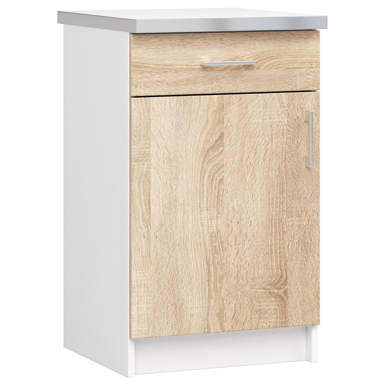 Raumhirsch – Küchenunterschrank mit Schubladen – 50 cm – moderne Ausführung – mit Arbeitsplatte – 1 Schublade – 1 Tür – Kollektion LIMA – Hauptansicht