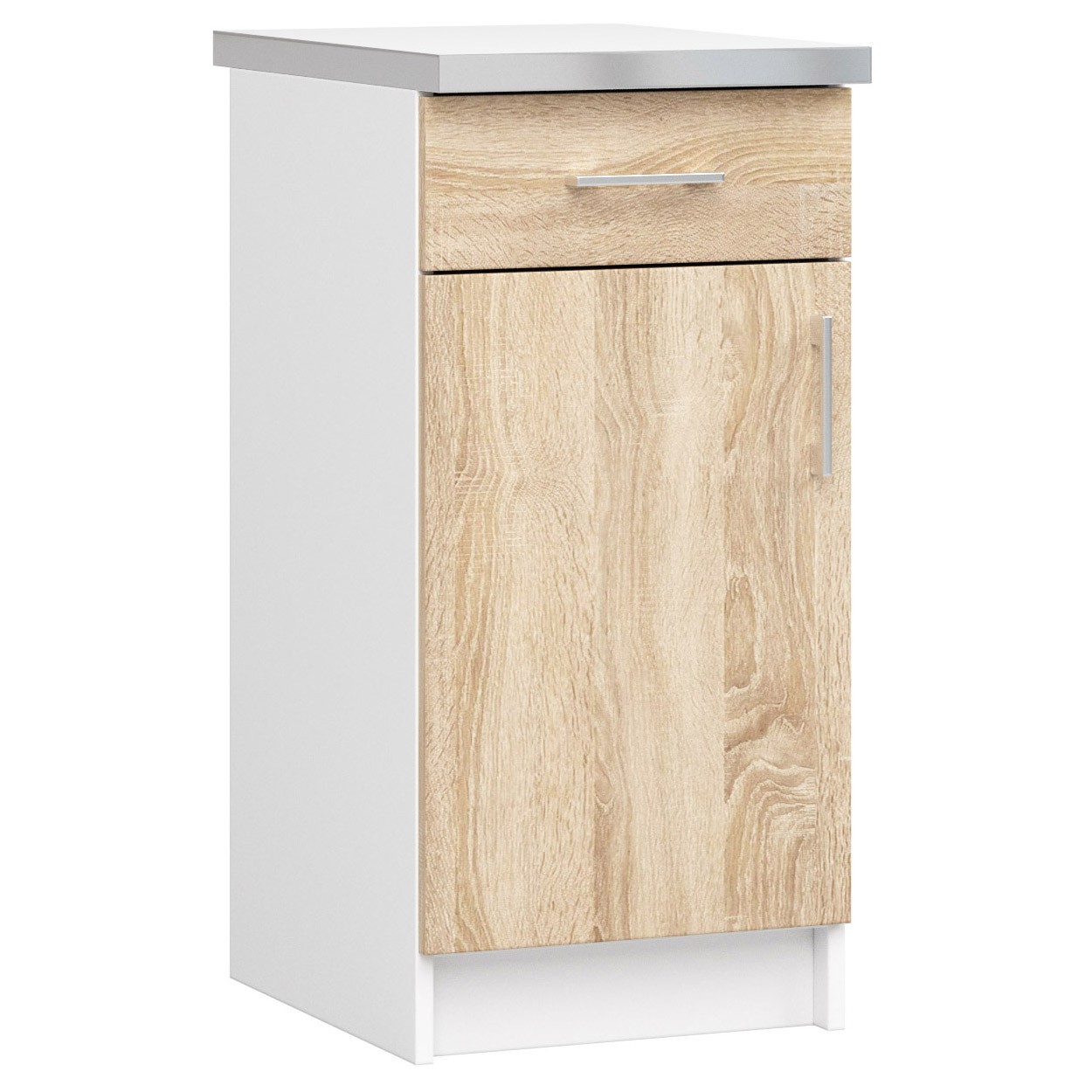 Raumhirsch – Küchenunterschrank mit Schubladen – 40 cm – moderne Ausführung – mit Arbeitsplatte – 1 Schublade – 1 Tür – Kollektion LIMA – Hauptansicht