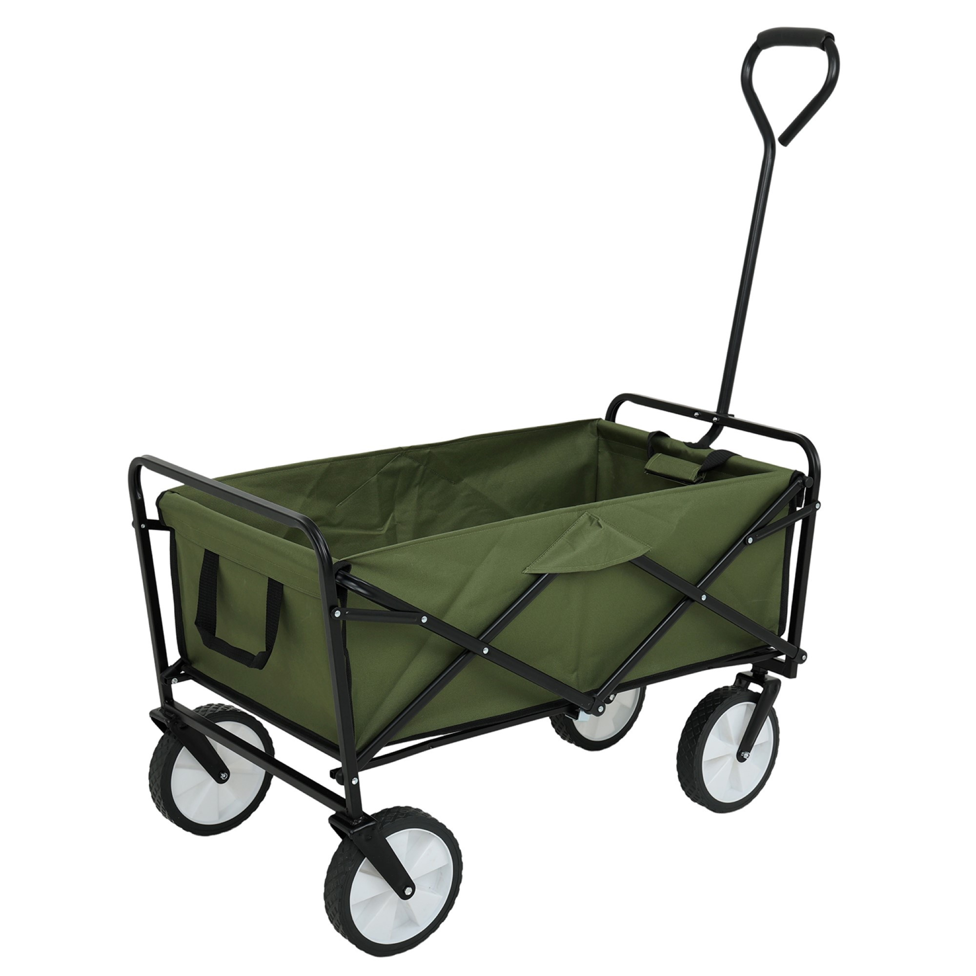Raumhirsch Chariot pliable tout-terrain acier / plastique / tissu Oxford Charge 110 kg Pliable vert – détail 1