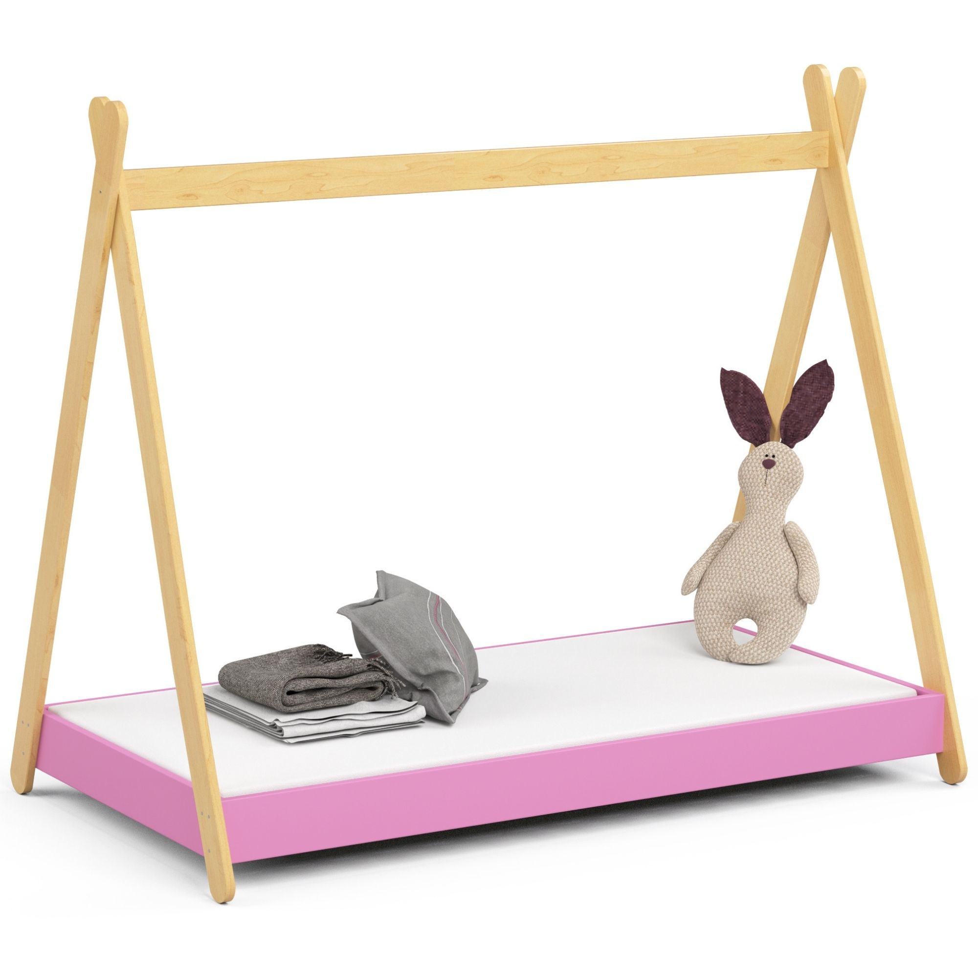 Lit enfant Rose mat