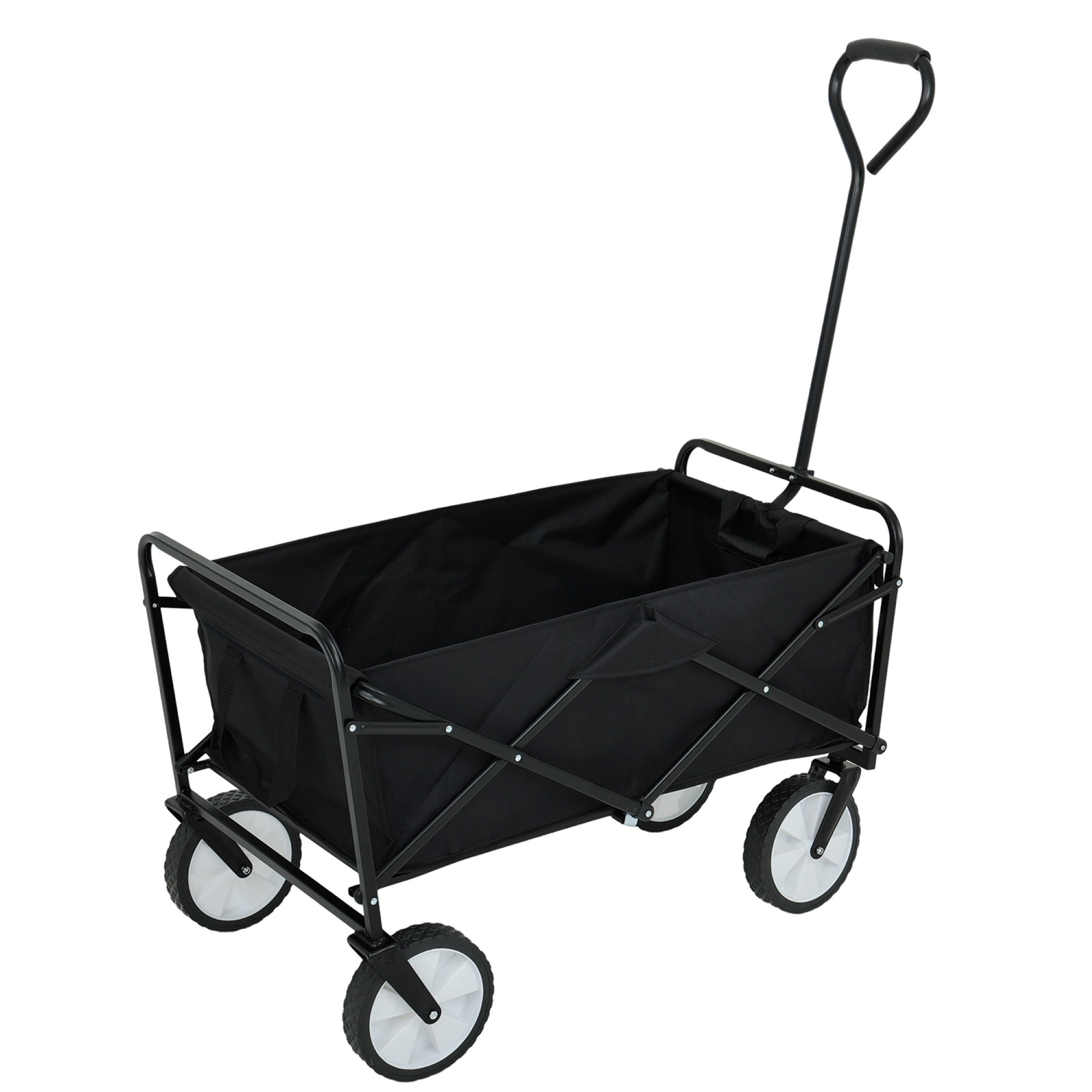 Raumhirsch Chariot pliable tout-terrain acier / plastique / tissu Oxford Charge 110 kg Pliable noir – détail 1