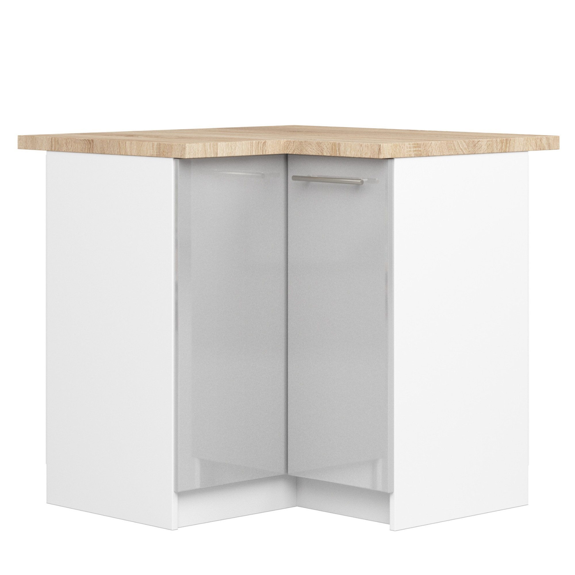 Raumhirsch – Eck-Küchenunterschrank – 90 cm – moderne Ausführung – mit Arbeitsplatte – Kollektion OLIWIA – Hauptansicht