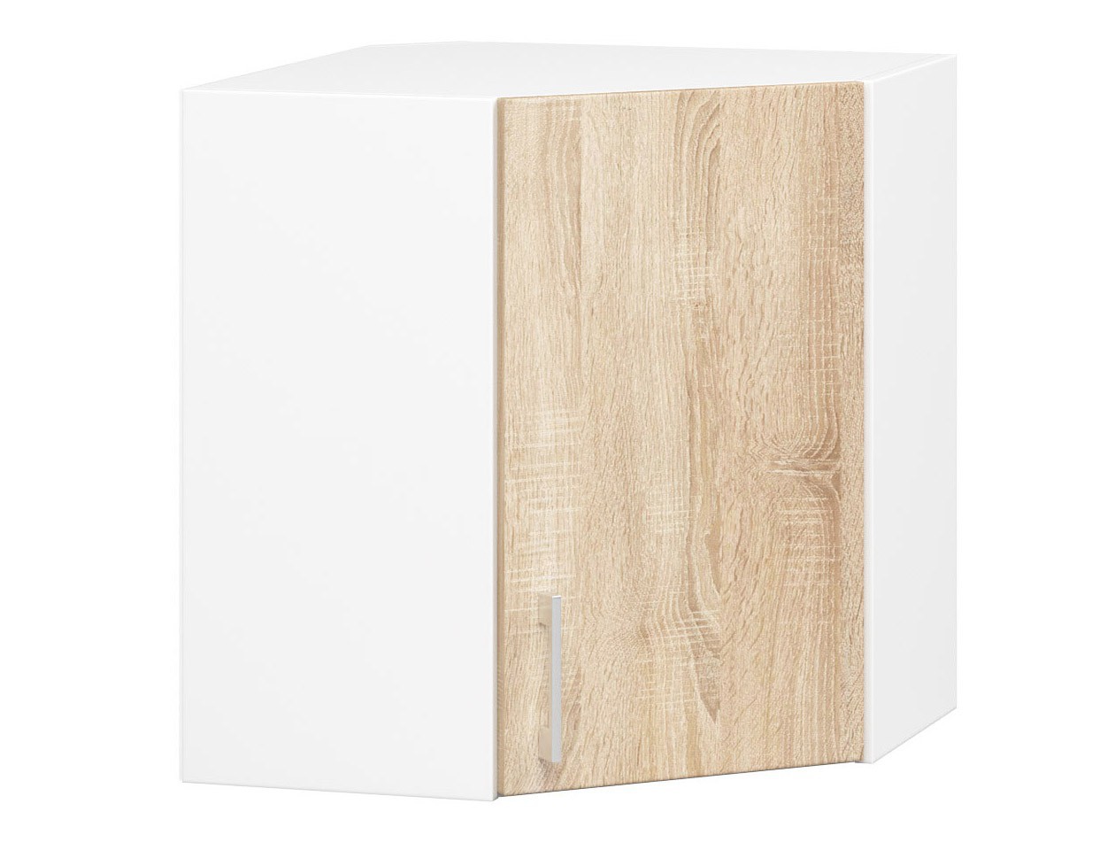 Raumhirsch – Eck-Küchenhängeschrank – 60 cm – moderne Ausführung – hängend – 1 Tür – Kollektion LIMA – Hauptansicht