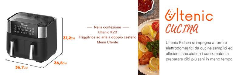 ULTENIC K20 - Friggitrice Ad Aria Senza Olio - Doppio Scomparto 3.8L*2- Touch Screen - Ricette Online -Rowenta Negozio AAHKMJXYDAFdJAOAIMEbOAchD3VsGnPiUjyg6RW bZeRtl0Xd QSLwBh1ZtztWcTgJVM wLI1MKK6JFkMq8cpbVok6mW8PwFUpbf55EBRK0lzA==