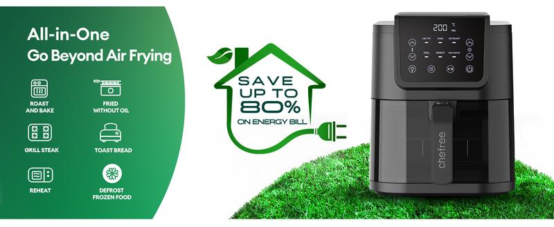CHEFREE AFW01 - Air Fryer 5L & 1650W - With Visible Window - 6 In 1 -Kitchen Appliances Discounts AAHKMJXYDAFdJAOAIMEbOAchD3VsGnPiUjyg6RW bZeRtl0Xd QSLwBh1ZtztWcTgJWMcZTa3kAWu23ifhRsXHRrDUtNCvOOAM DfA9p9R Djw==
