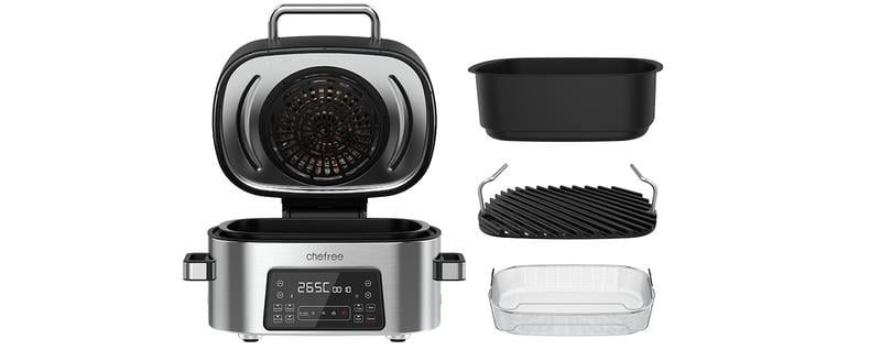 CHEFREE AFG01 - Air Fryers 6L&1650W - Indoor Grill Oven Combo - 8 In 1 Smart XL Electric Grill With Griddle -Kitchen Appliances Discounts AAHKMJXYDAFdJAOAIMEbOAchD3VsGnPiUjyg6RW bZeRtl0Xd QSLwBh1ZtztWcTgJXt5iiggeTc1P3pT8aIQuVI5YXGqHVpGm22VZMvVV0eAg==