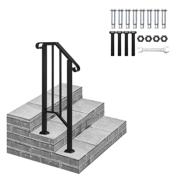 Matte Black Handrail Image 3