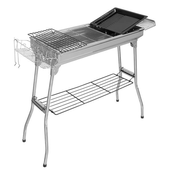 GROOFOO Portable Barbecue Charcoal Grill