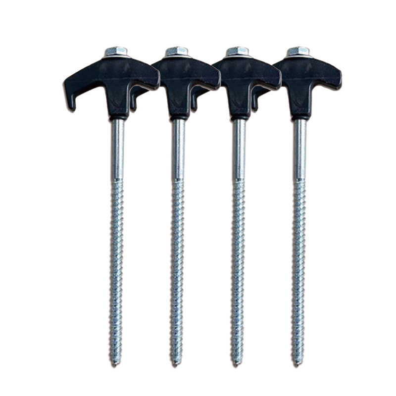 Lot de piquets de tente vissables heavy duty 20cm - Vue d'ensemble