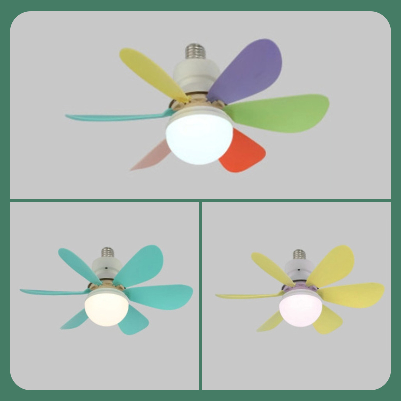 Lampe ventilateur E27 tricolore Beyamis - vue d'ensemble