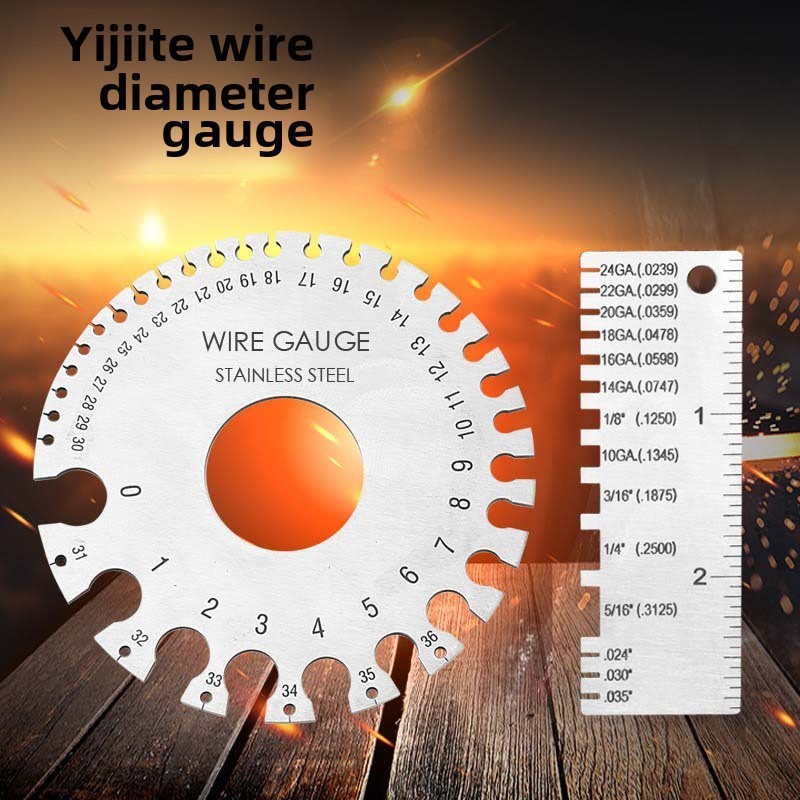 Jauge d'épaisseur en acier inoxydable - vue d'ensemble