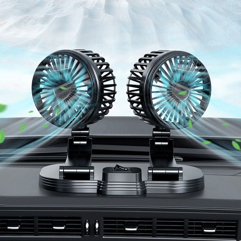 Ventilateur USB double tête Irovami - détail