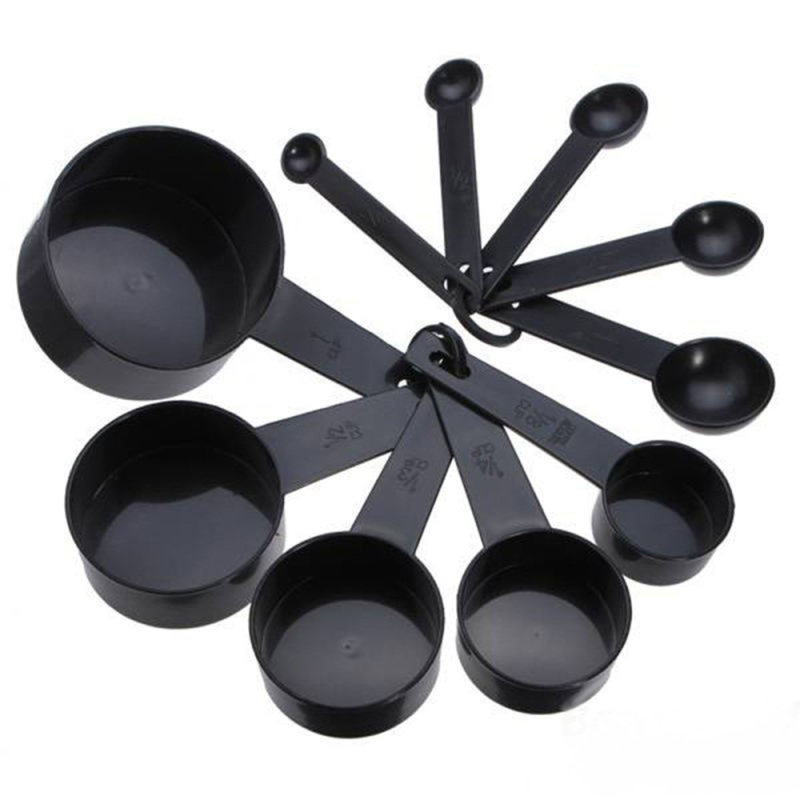 Juego de 10 cucharas medidoras de plástico ABS