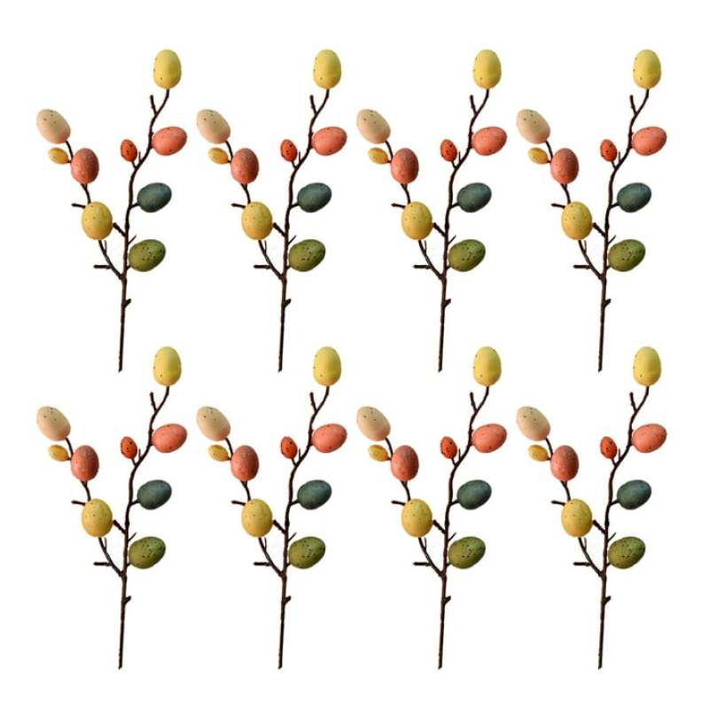 Decoración de Pascua - Ramas con huevos de colores