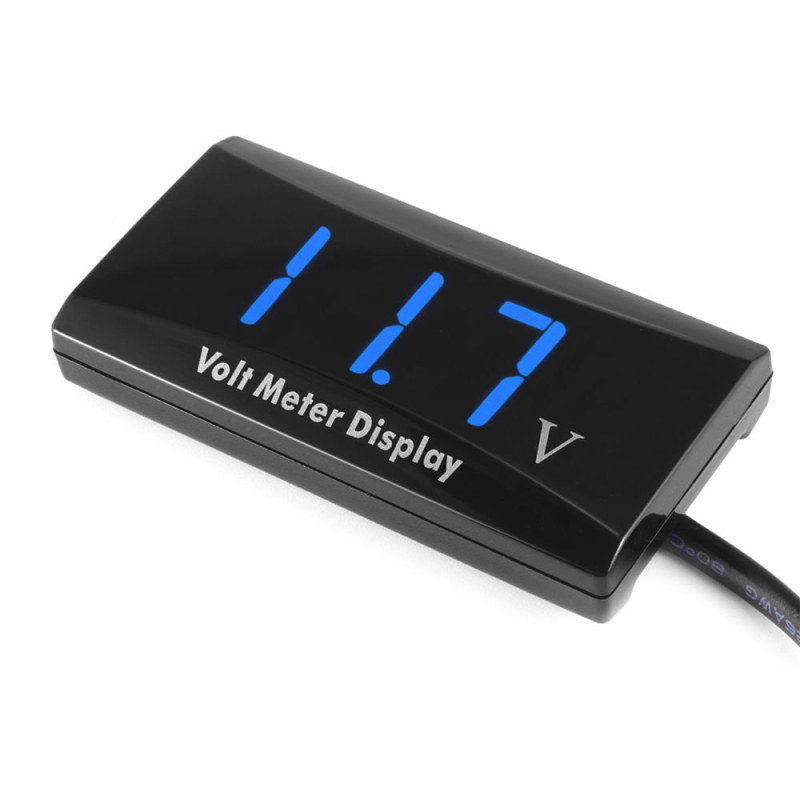 Voltmètre numérique LED rouge pour batterie 12V - Vue d'ensemble