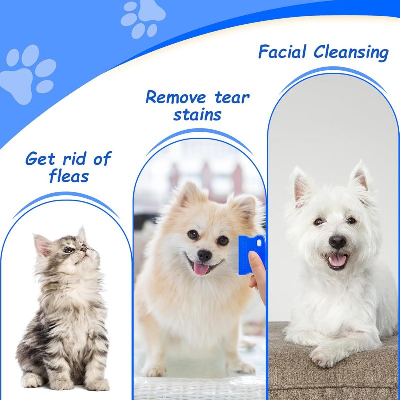 Peigne oculaire pour animaux Irovami - détail de la tête ronde