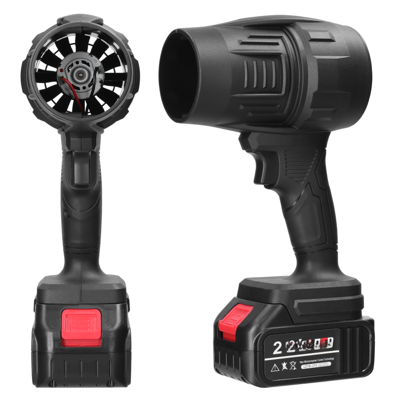 Ventilateur à jet Irovami - vue complète avec 2 batteries