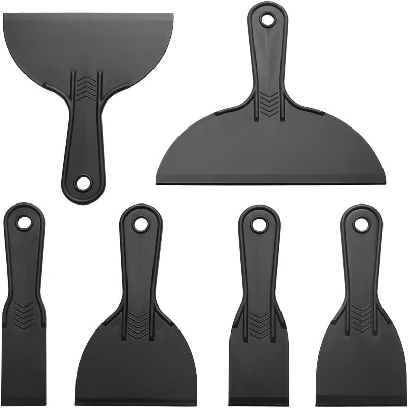 Ensemble de 6 spatules en plastique - vue d'ensemble