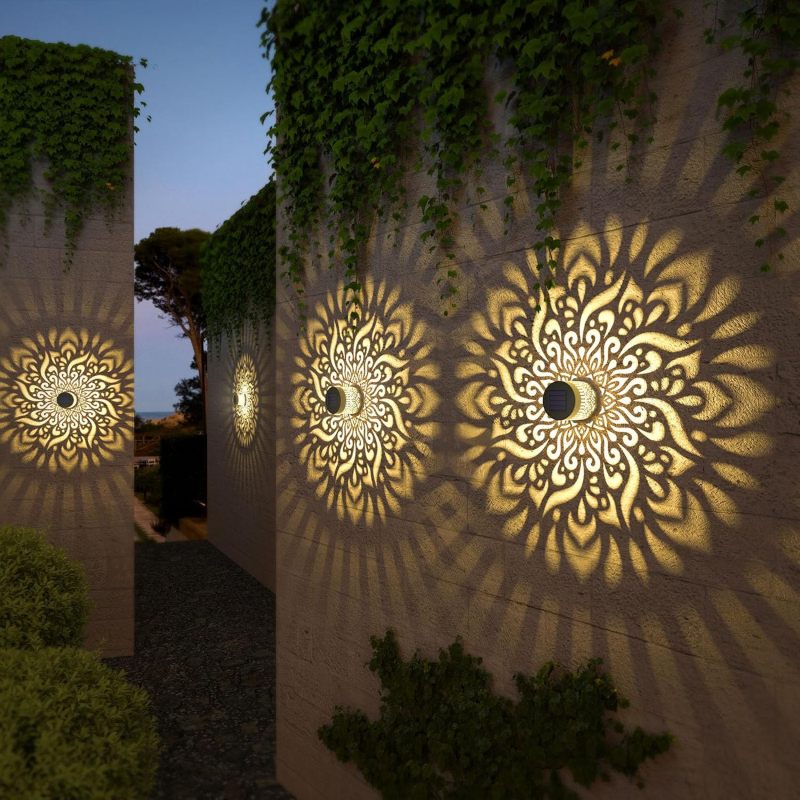 Lampes solaires mandala Beyamis - lot de 4