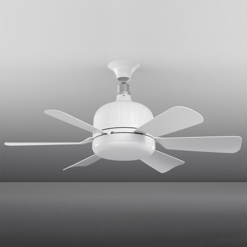 Plafonnier ventilateur 6 pales avec télécommande - détail