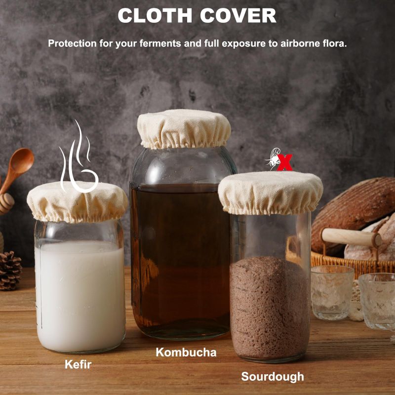 Couvercle en coton pour fermentation naturelle