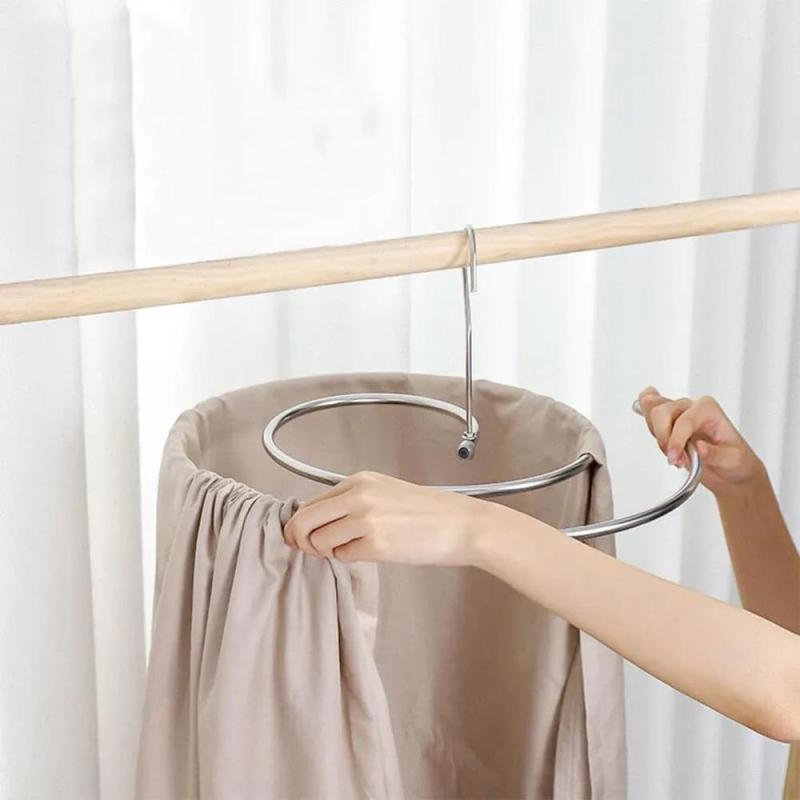 Lot de 2 étendoirs à linge ronds pliables Irovami - vue complète